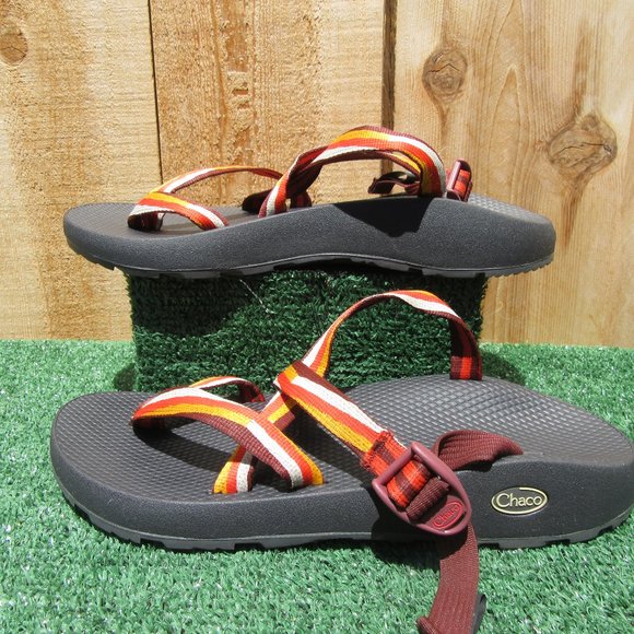 Men\'s Size 13 Chaco Tegu J106705 Sport Hiking Orange Strap Sandals Shoes
